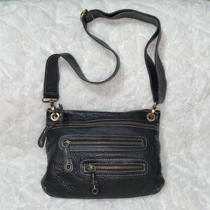 Avorio Genuine Leather Crossbody Bag made in italy